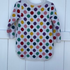 GAP Pink and Yellow Sweater with 3/4 Sleeves